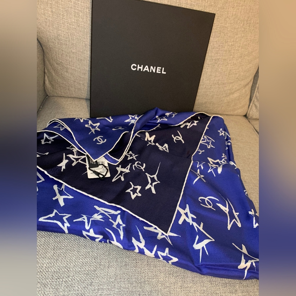 Chanel Silk Square Scarf